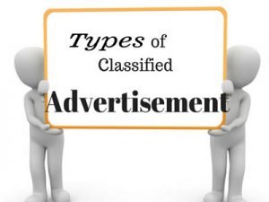 Types of classified advertisements