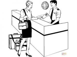 Dialogue writing between passenger and booking clerk