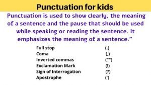 punctuation for kids
