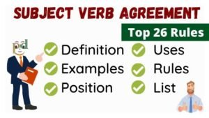 subject verb agreement rules