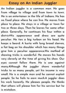 Essay on An Indian Juggler