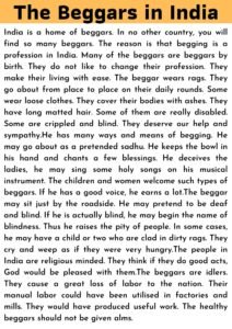 The beggars in India