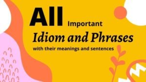 Idiom and phrases