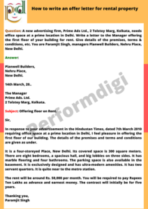 How to write an offer letter for rental property
