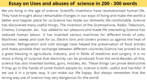 essay on uses and abuses of science