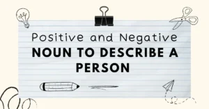 Noun to Describe a Person